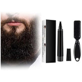 Waterproof Beard Filler Pen Kit | Contoured Beard Pen with Brush, Long-Lasting, Sweatproof Beard Pencil for Patchy Beard, Natural Look, Quick and Easy Grooming